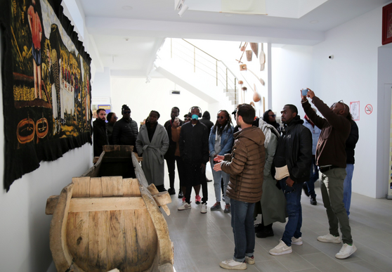 A delegation from African countries visited the Jighaura base of the Scientific-Research Center of Agriculture