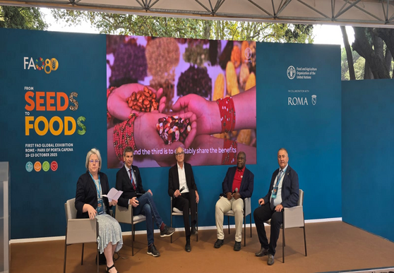 Levan Ujmajuridze participated in a plenary discussion held within the framework of the FAO Global Exhibition