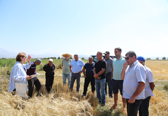 A meeting with wheat farmers was held in Akhalkalaki