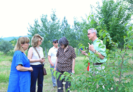  The representatives of the French National Forest Office (ONF) visited the Experimental-Demonstration Base of Perennial Crops of the LEPL Scientific-Research Center of Agriculture in Jighaura