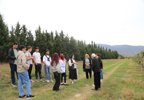 Professors and students of Batumi Shota Rustaveli State University visited at the Jighaura base of the LEPL Scientific-Research Center of Agriculture