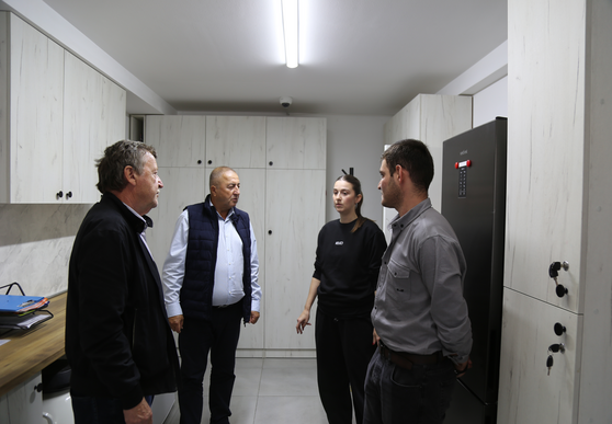 Levan Ujmajuridze, Director of the Scientific-Research Center of Agriculture, visited a breeding farm in Kaspi Municipality