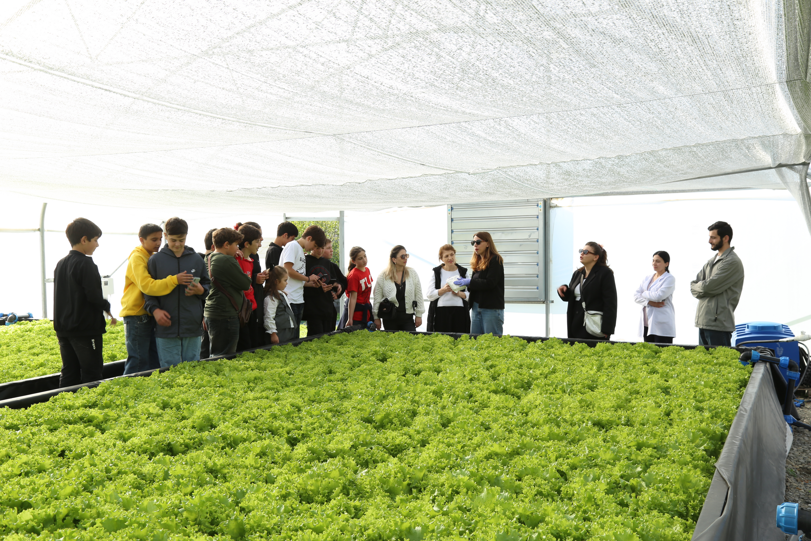 კასპის მუნიციპალიტეტის სოფელ ოკამის საჯარო სკოლის მოსწავლეები სოფლის მეურნეობის სამეცნიერო-კვლევითი ცენტრის წილკნის ბაზაზე იმყოფებოდნენ